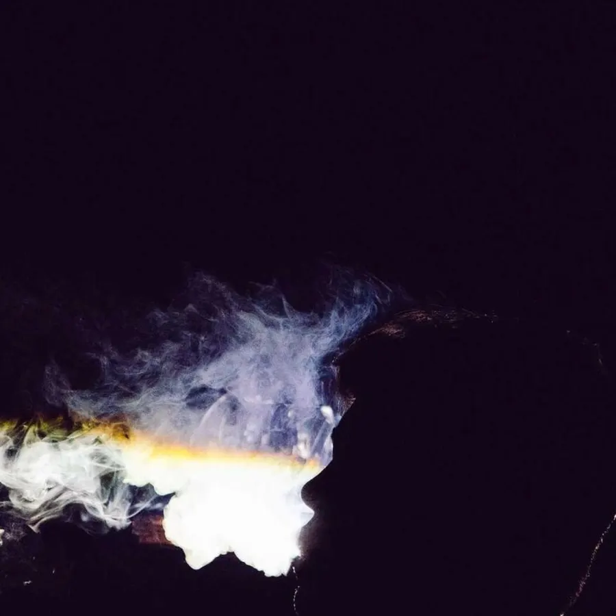 smoke in darkness